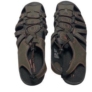 - Ozark Trail Fisherman Sandals closed toe  Men's rubber tip size 13